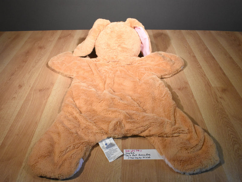 Hugfun Tan and Pink Polka-Dot Bunny Rabbit Blanket Rug Plush