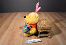 Mattel Disney Winnie the Pooh Plush with Easter Basket 1999 Plush