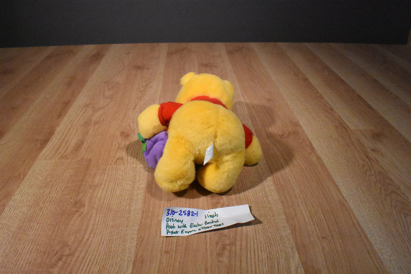 Mattel Disney Winnie the Pooh Plush with Easter Basket 1999 Plush