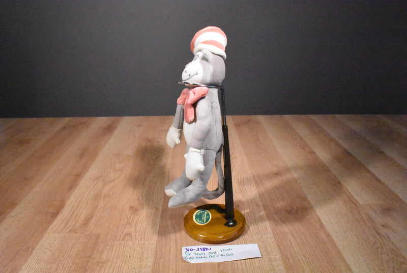 My Natural Dr. Seuss Lorax Project Grey Cat in the Hat 2011 Cotton Plush