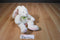 Russ Dazzles White Sparkly Bunny Rabbit Beanbag Plush