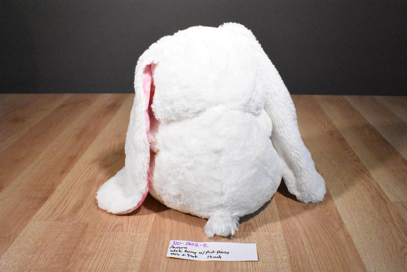 Aurora Lopsie Wopsie White Bunny Rabbit Pink Flower Ears Feet Plush