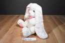 Aurora Lopsie Wopsie White Bunny Rabbit Pink Flower Ears Feet Plush
