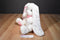 Aurora Lopsie Wopsie White Bunny Rabbit Pink Flower Ears Feet Plush