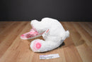 Aurora Lopsie Wopsie White Bunny Rabbit Pink Flower Ears Feet Plush