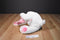Aurora Lopsie Wopsie White Bunny Rabbit Pink Flower Ears Feet Plush