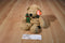 Ty Pluffies Beary Merry Tan Bear 2005 Beanbag Plush