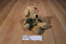 Ty Pluffies Beary Merry Tan Bear 2005 Beanbag Plush