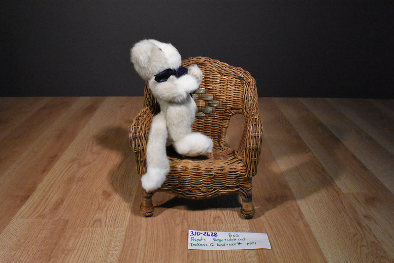 Boyd's Bears Dickens Q. Wadsworth the Beige and White Cat 1999 Plush