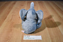 Ty Pluffies Winks Grey and Pink Elephant 2012 Beanbag Plush