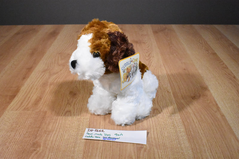 Best Made Toys Cuddle Zone White and Brown Spaniel Puppy Dog Plush