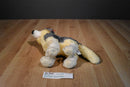 Aurora Wily the Gray and Beige Timber Wolf Beanbag Plush