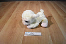 Aurora Dreamy Eyes Beige and Pink Lamb Beanbag Plush