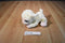Aurora Dreamy Eyes Beige and Pink Lamb Beanbag Plush