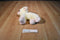 Aurora Dreamy Eyes Beige and Pink Lamb Beanbag Plush
