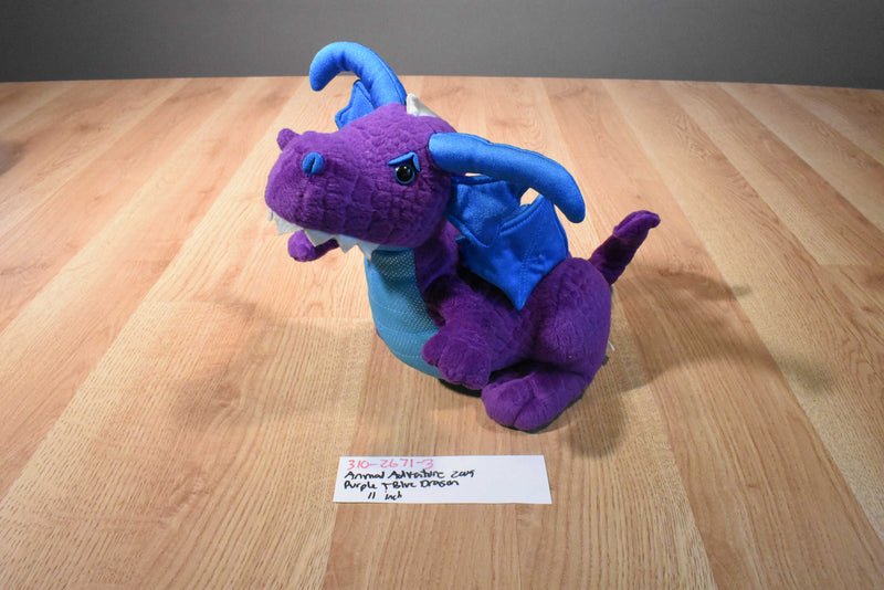 Animal Adventure Purple, Blue and Silver Dragon 2009 Plush