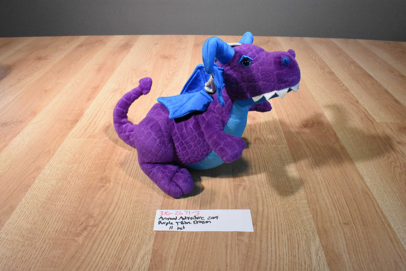 Animal Adventure Purple, Blue and Silver Dragon 2009 Plush
