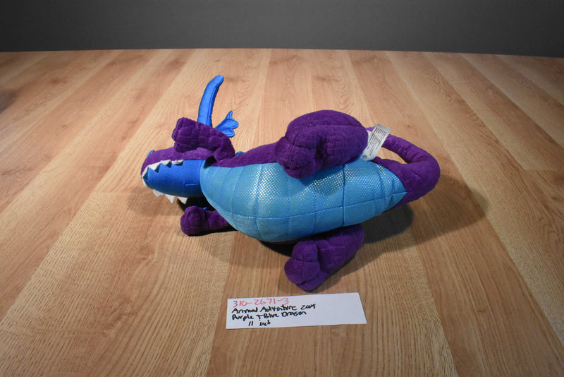 Animal Adventure Purple, Blue and Silver Dragon 2009 Plush