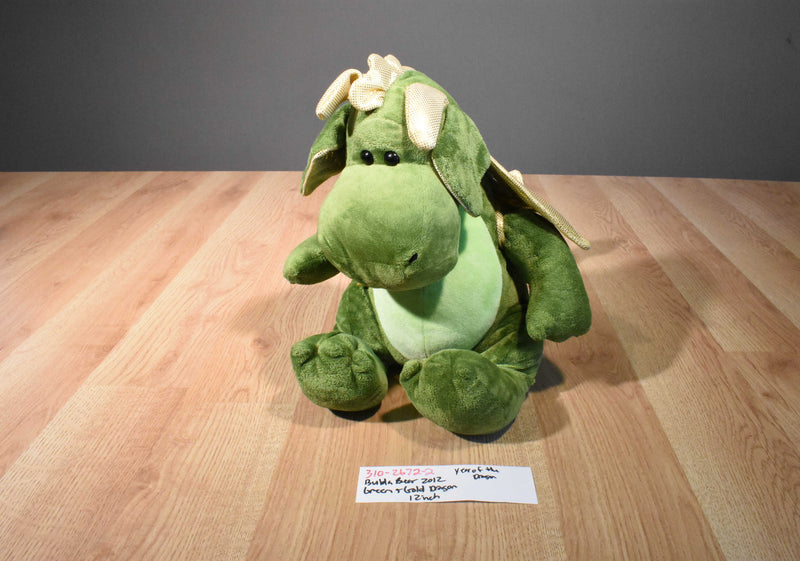 Build a Bear Green and Gold Dragon 2012 Plush