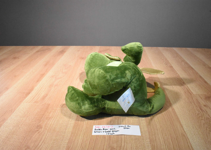 Build a Bear Green and Gold Dragon 2012 Plush