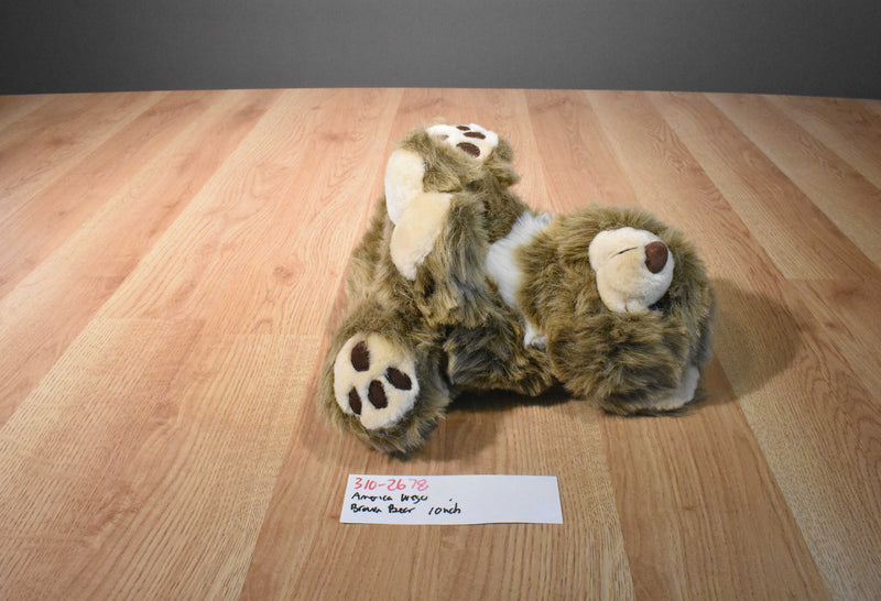 America Wego Brown, Beige and White Bear Plush