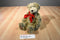 Bath and Body Works Aspen Brown Teddy Bear Beanbag Plush with a Red Bow