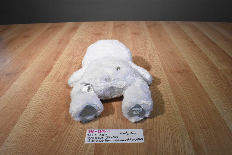 TCFC Care Bears White and Silver Bear 2007 Beanbag Plush