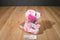 Russ Lil Peppers Porsha the White and Pink Puppy Dog Beanbag Plush