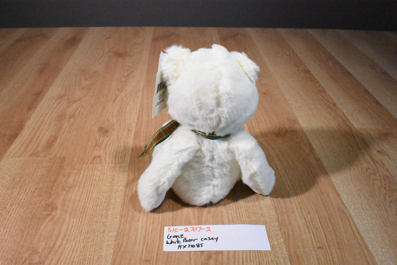 Ganz Casey the White Teddy Bear Beanbag Plush