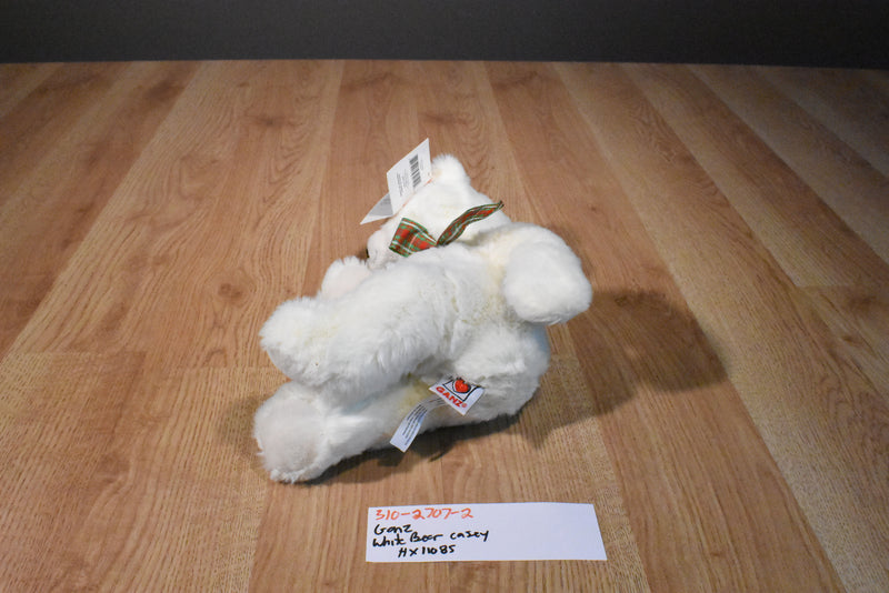 Ganz Casey the White Teddy Bear Beanbag Plush