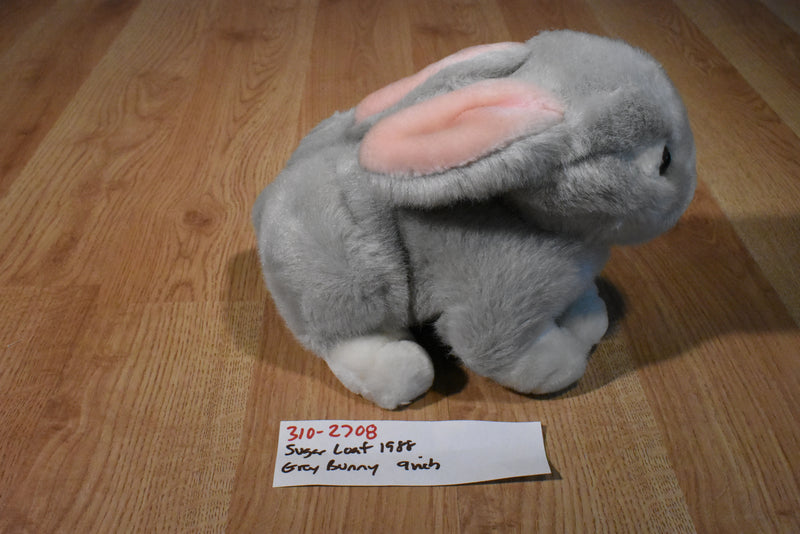 Sugar Loaf Gray and White Bunny Rabbit 1988 Plush