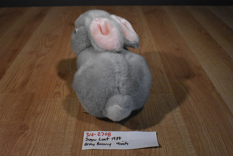 Sugar Loaf Gray and White Bunny Rabbit 1988 Plush