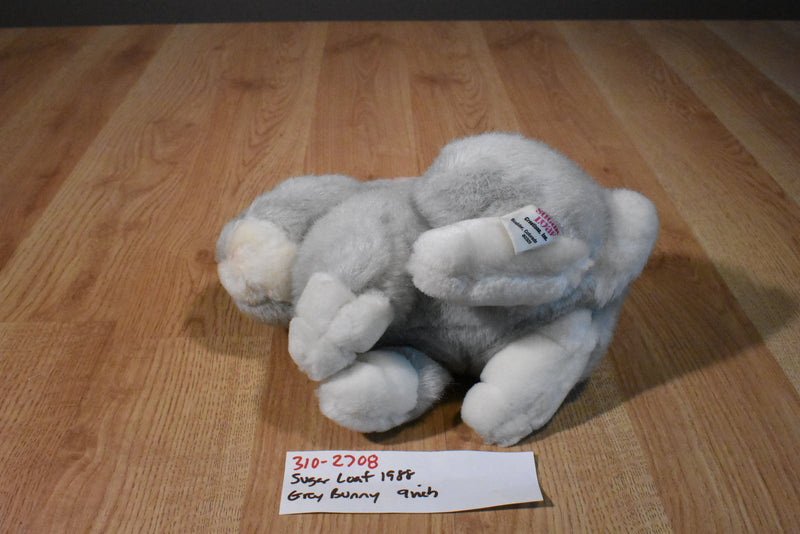 Sugar Loaf Gray and White Bunny Rabbit 1988 Plush
