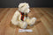 Russ Plus Beige Bear Beanbag Plush with a Bell