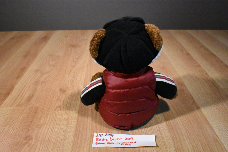 Eddie Bauer Brown Bear in Down Vest 2003 Beanbag Plush