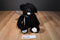 Gund Newsy the Black Teddy Bear with White Nose Plush