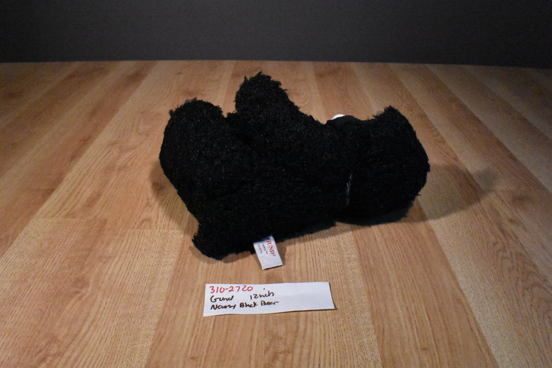 Gund Newsy the Black Teddy Bear with White Nose Plush