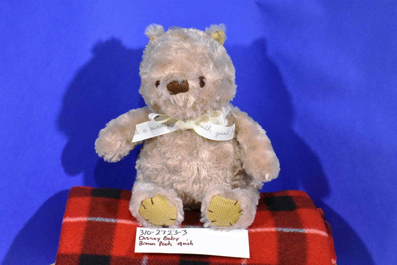 Disney Baby Brown Pooh Plush with Bow