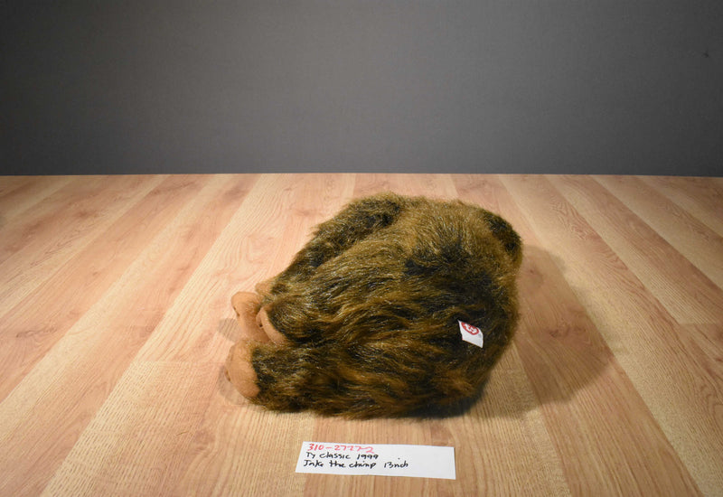 Ty Classic Jake the Brown Chimp Ape Monkey  1999 Beanbag Plush