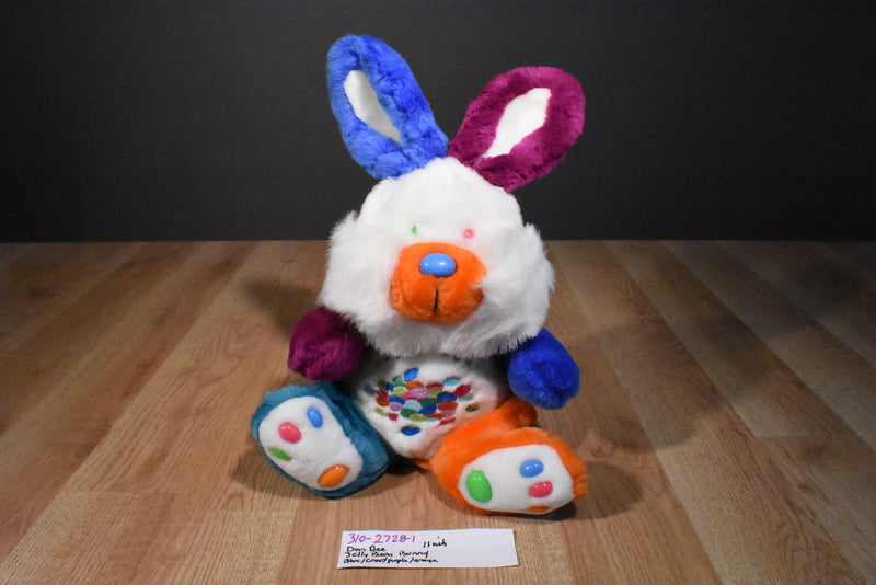 Dan Dee Jellybean Multi-colored Bunny Rabbit Plush