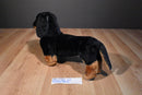 Melissa & Doug Dachshund Black Tan Smooth Coat Plush