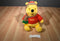 Mattel Disney Pooh in Red and Green Scarf and Hat Plush