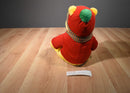 Mattel Disney Pooh in Red and Green Scarf and Hat Plush