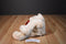 Gund Beige Bear Beanbag Plush with a Red Heart with a Pocket