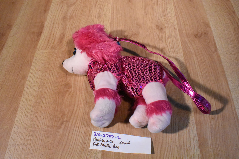 Poochie & Company Pink Poodle Purse Bag with Blue Eyes