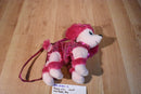 Poochie and Co. Poodle Pink Sequins Plush Bag Purse