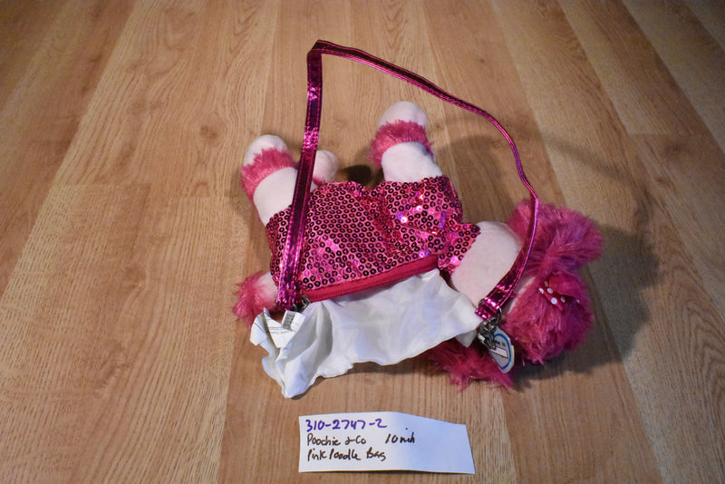 Poochie & Company Pink Poodle Purse Bag with Blue Eyes