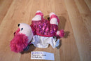 Poochie and Co. Poodle Pink Sequins Plush Bag Purse