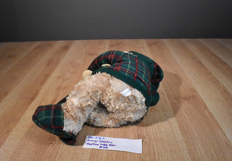 Animal Adventure Bedtime Teddy Bear in Pajamas Beanbag Plush