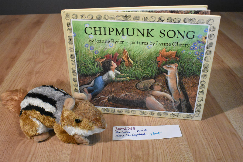 Aurora Flopsies Chip the Chipmunk Beanbag Plush and Hardcover Book